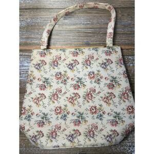 Vintage Tapestry Clutch Purse Floral Granny Cottage 1960s Coquette Leon of CA